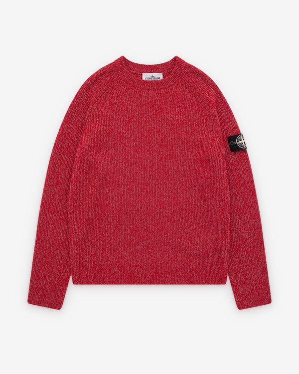 Stone Island - Men's Reflective Knit Crew Neck - (Scarlet Melange)