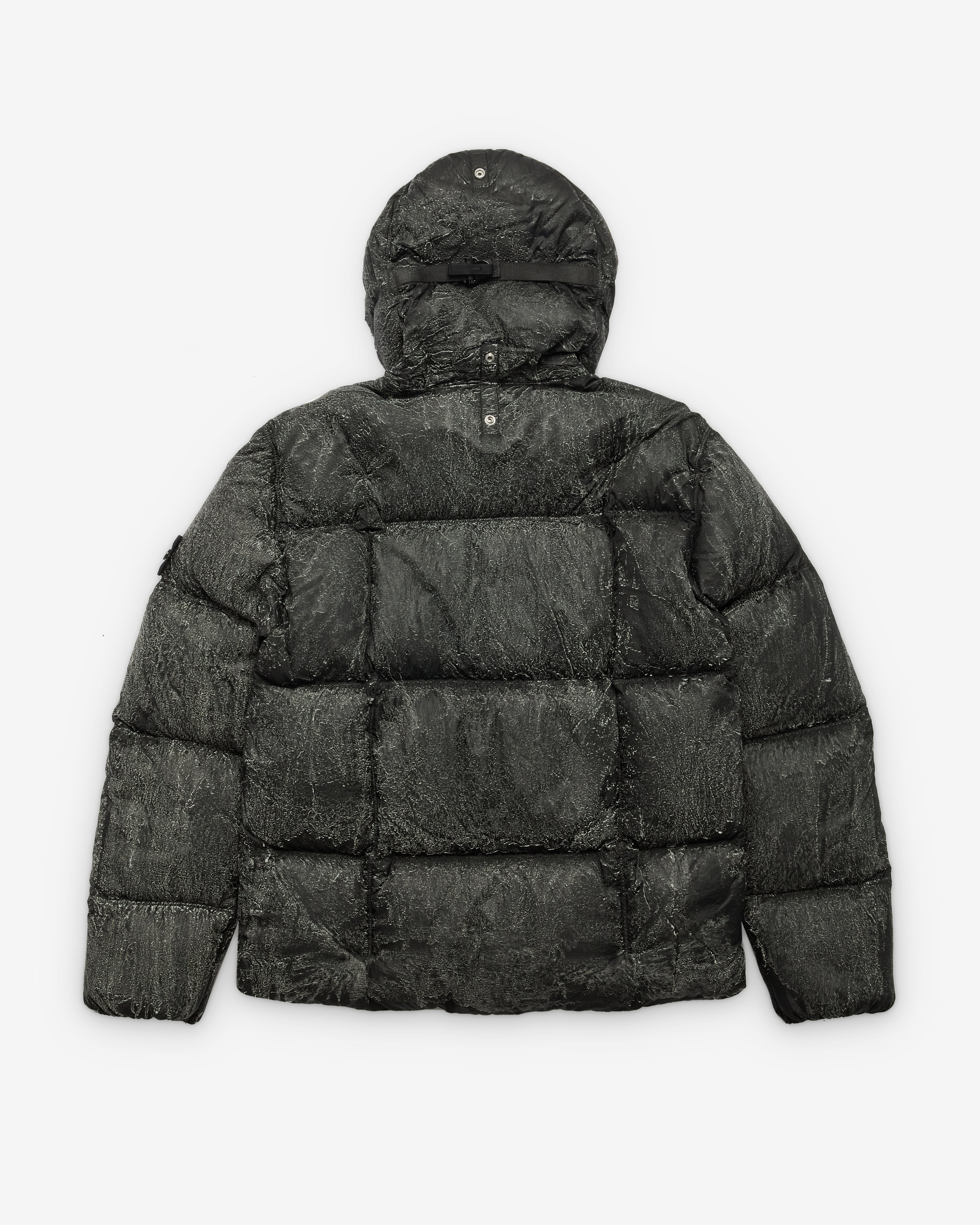 Stone Island: Men's Light Nylon Tela Hand Sprayed Jacket (Black