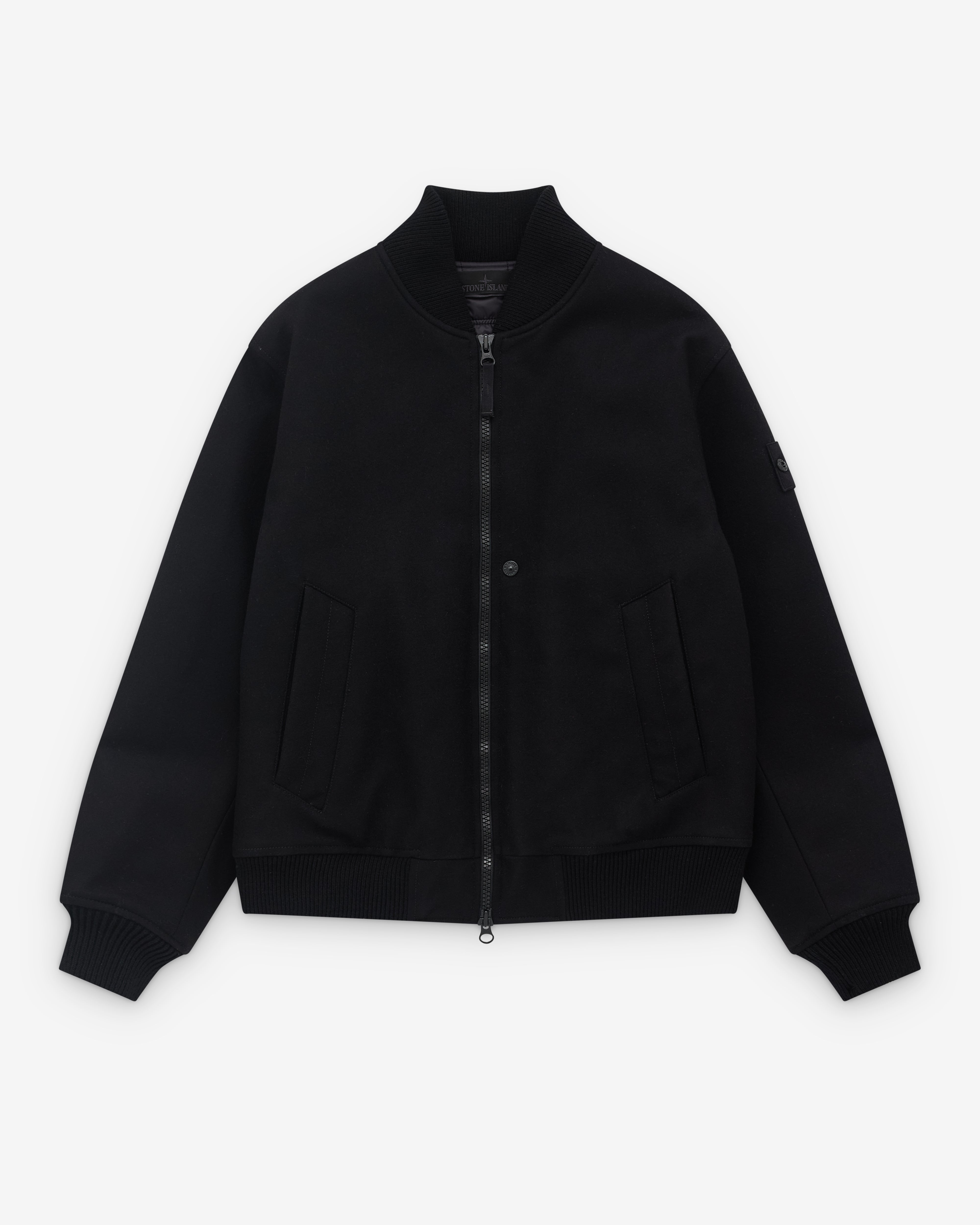 Stone Island: Men's Ghost Bomber Jacket (Black) | DSML E-SHOP