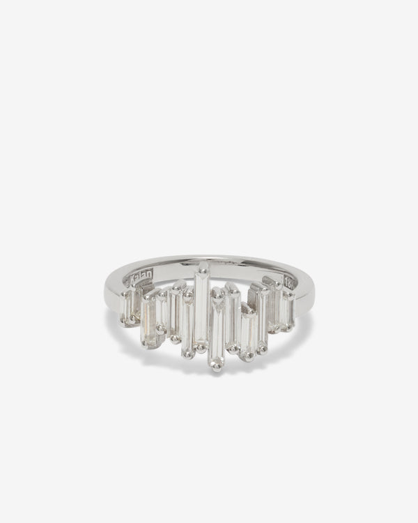 Suzanne Kalan - One of a Kind Diamond Firework Ring - (White Gold)