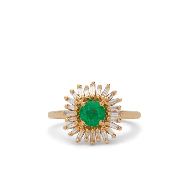 Suzanne Kalan - One of Kind Emerald Ring - (Yellow Gold)