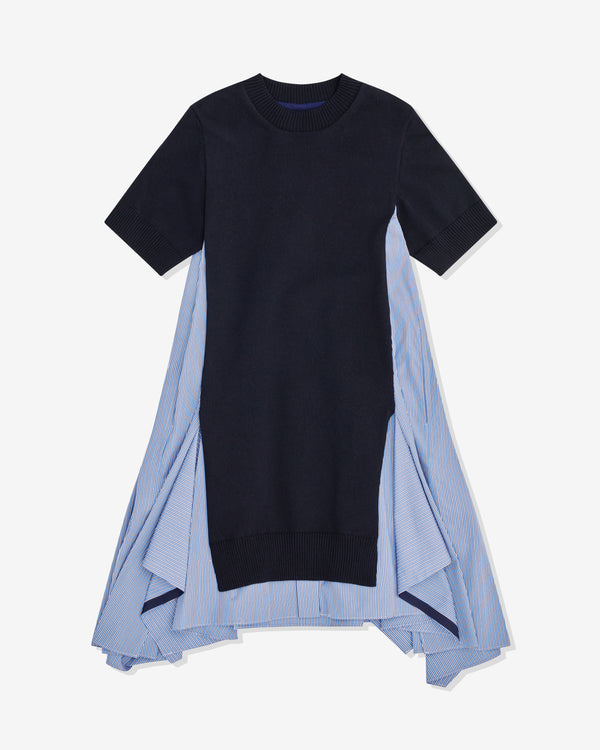 sacai - Women's Knit Panel Dress - (Blue/Navy)