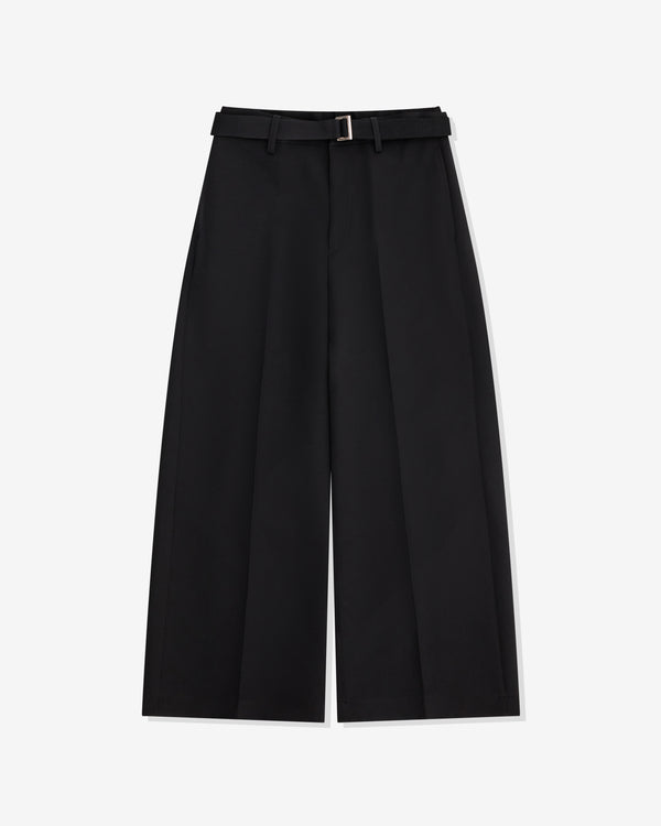 sacai - Men's Wide Leg Twill Pants - (Black)