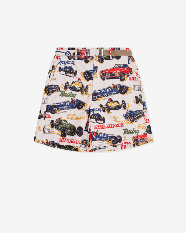 sacai - Men's Car Race Print Shorts - (Multi)