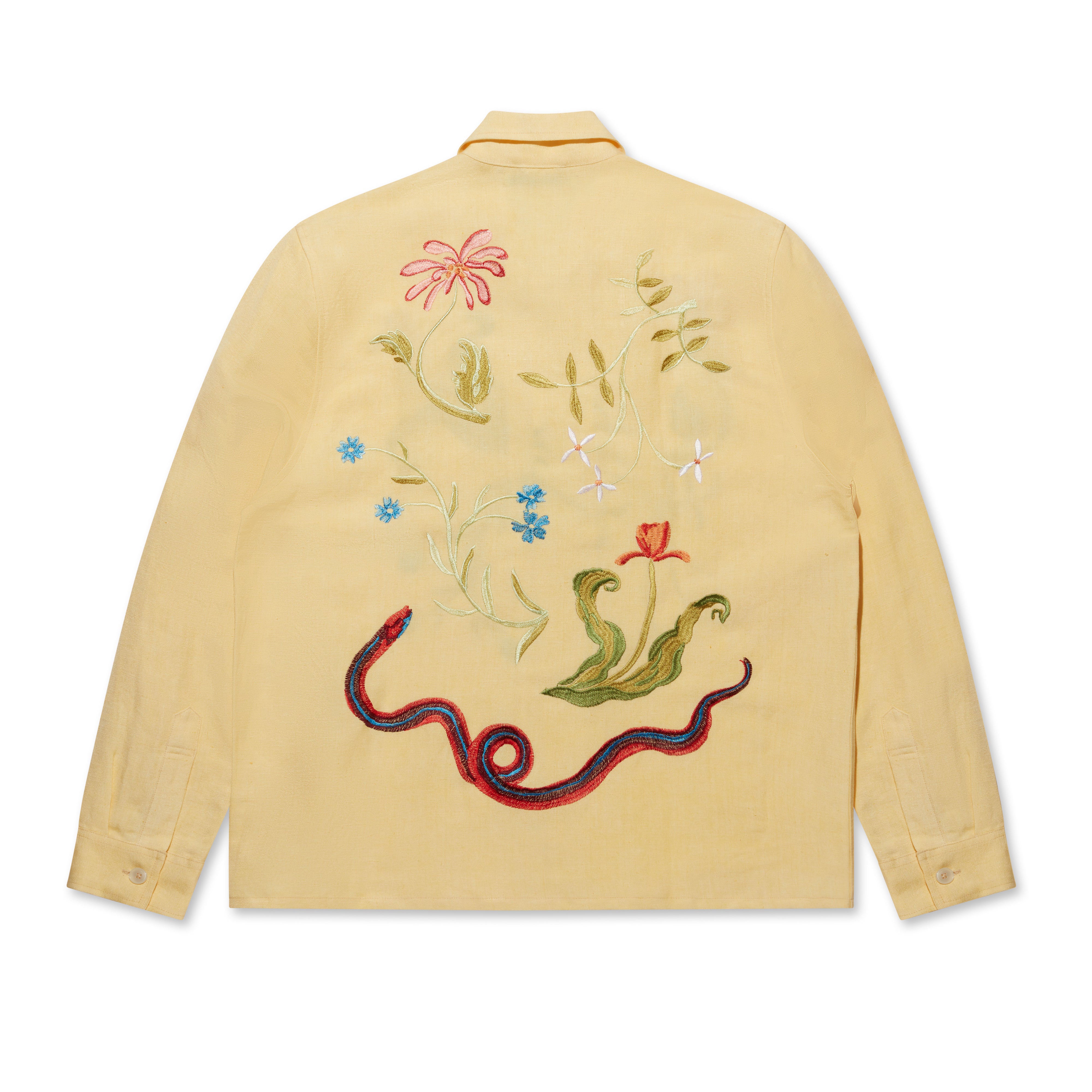 Sky High Farm Workwear - Garden Embroidered Shirt - (Vanilla