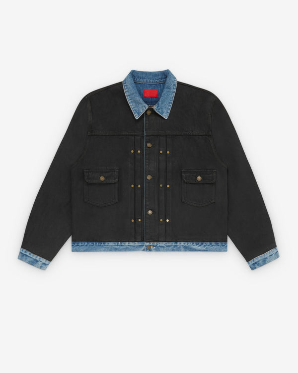 Fugazi - Men's Soot Denim Jacket - (Black)
