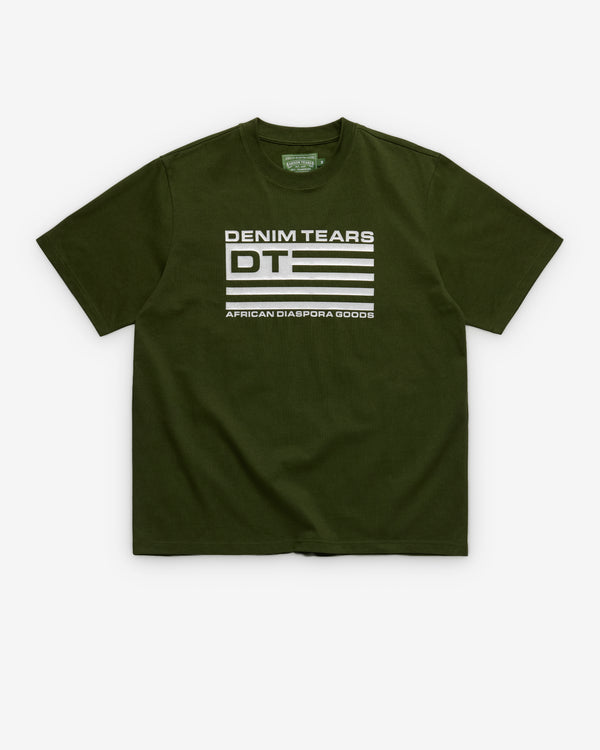 Denim Tears - Men's Stars And Stripes T-Shirt - (Military Green)