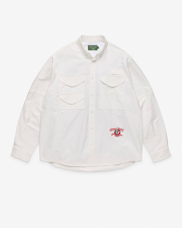 Denim Tears - Men's Stüssy Fishing Button Up - (White)
