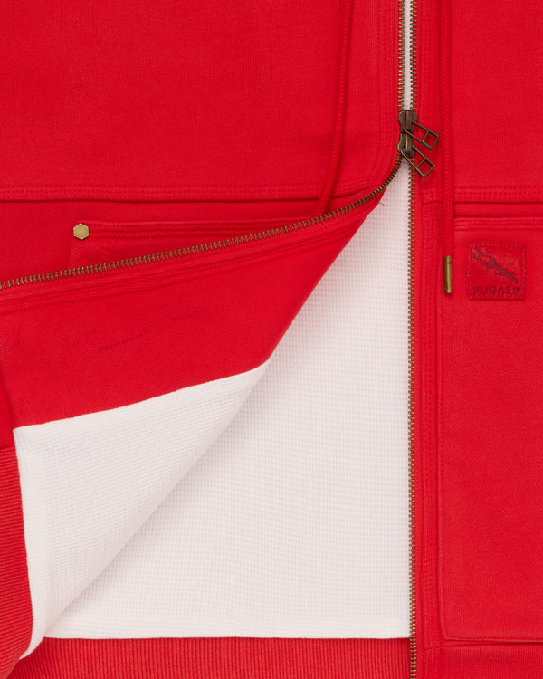 Fugazi - Men's Super Duty Zip Hoodie - (Red)
