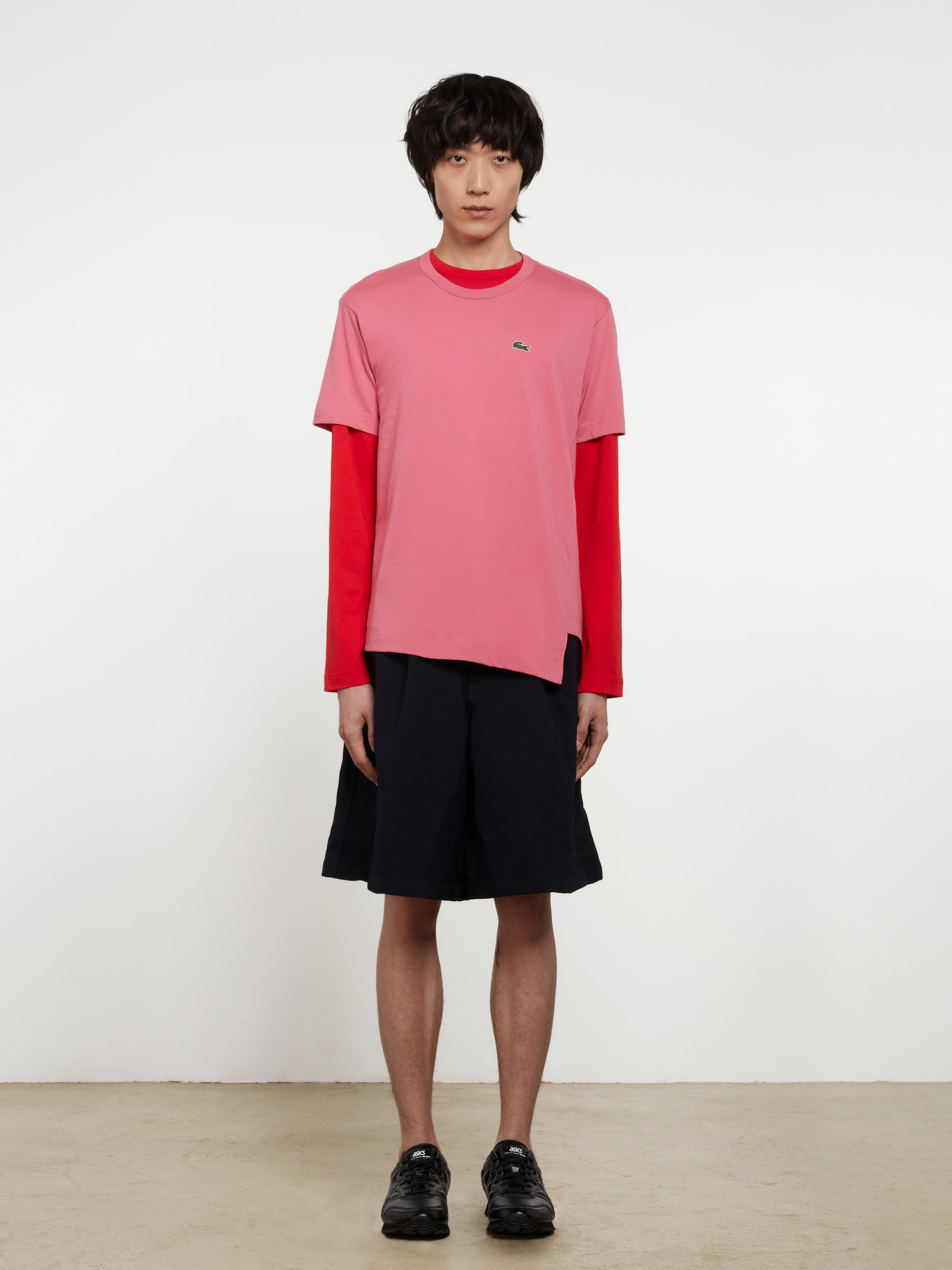 CDG Shirt - Lacoste Men’s T-Shirt - (Pink) view 4