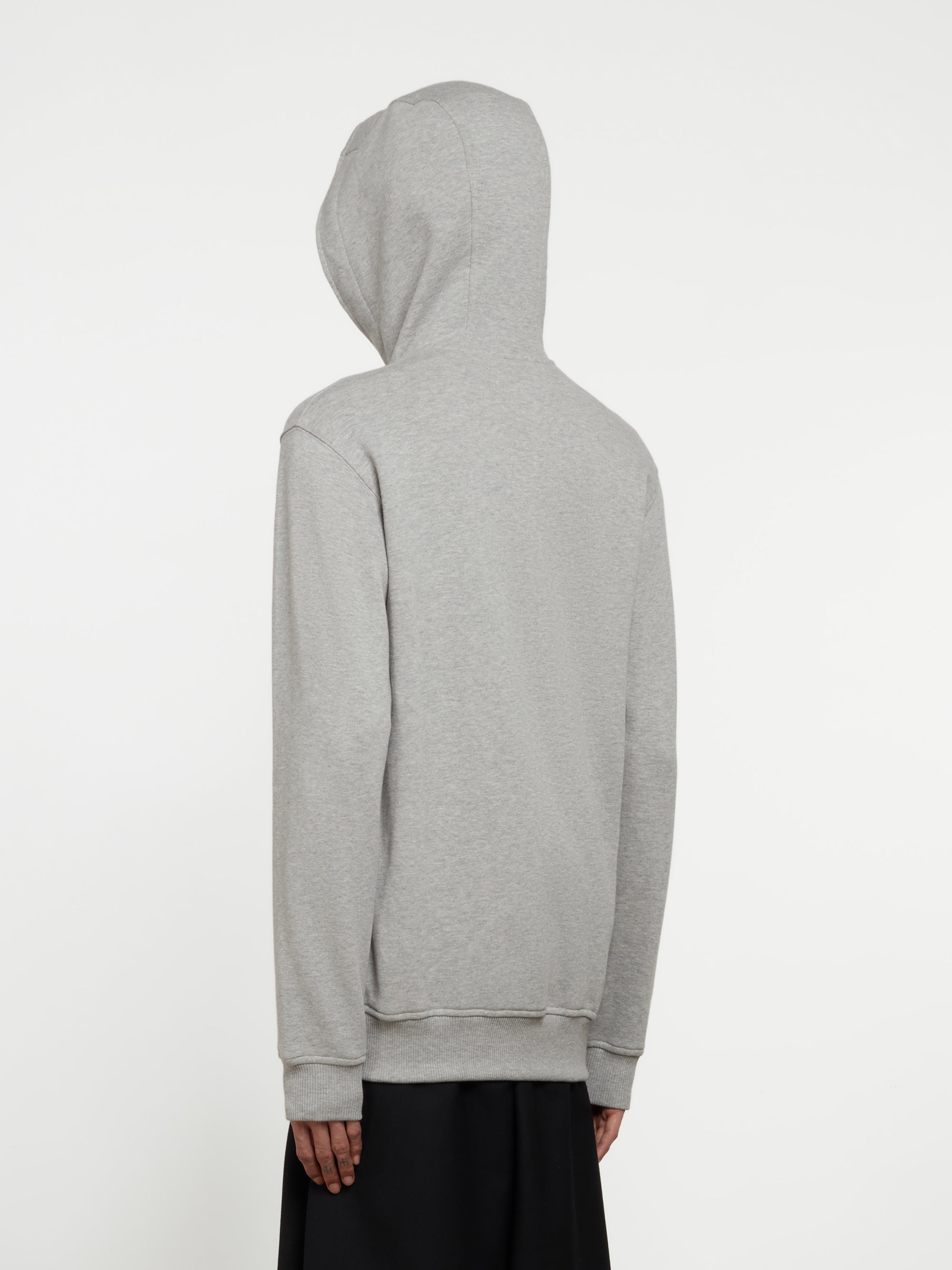 CDG Shirt - Lacoste Men's Hooded Sweatshirt - (Grey) view 3