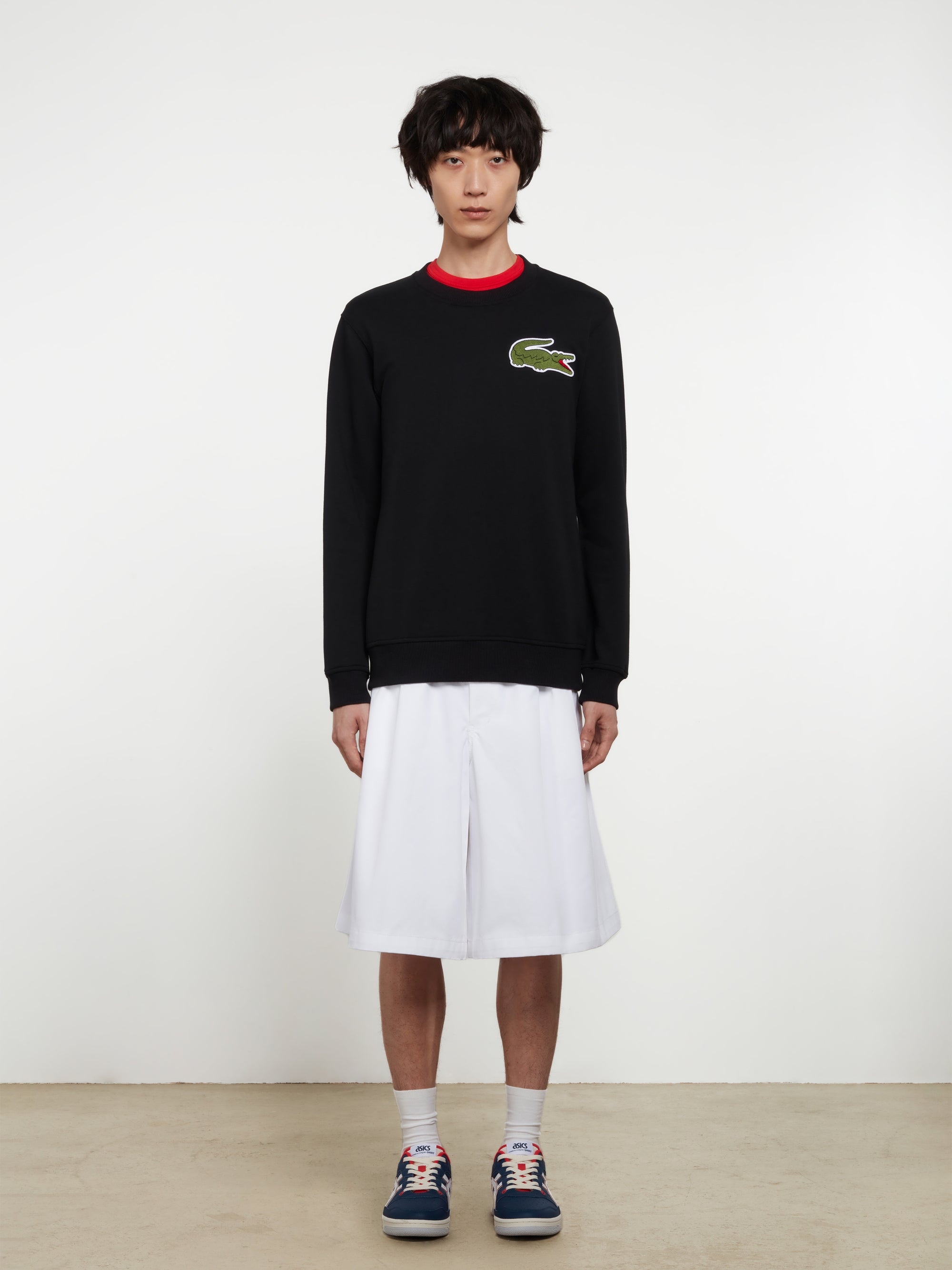 CDG Shirt - Lacoste Men's Cotton Sweatshirt - (Black) view 4