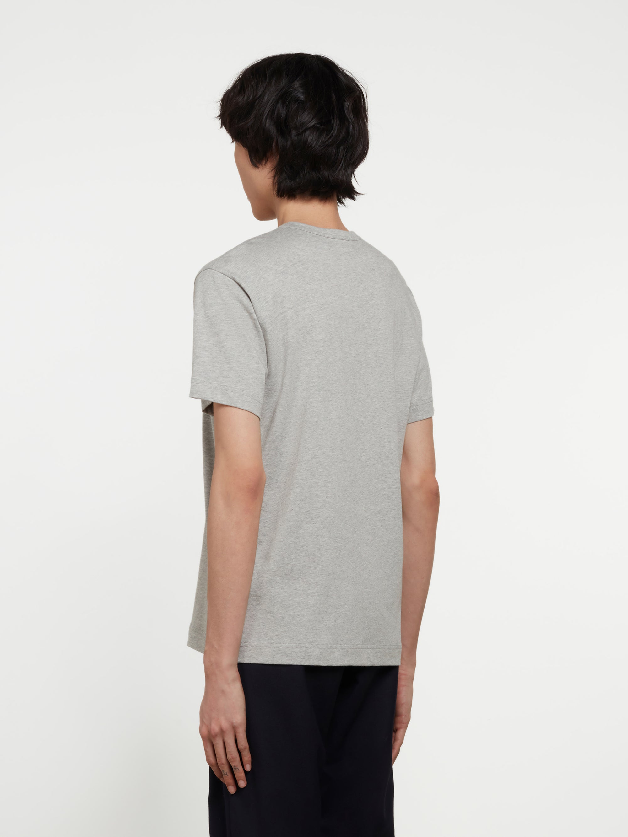 CDG Shirt - Lacoste Men’s Printed T-Shirt - (Top Grey) view 3