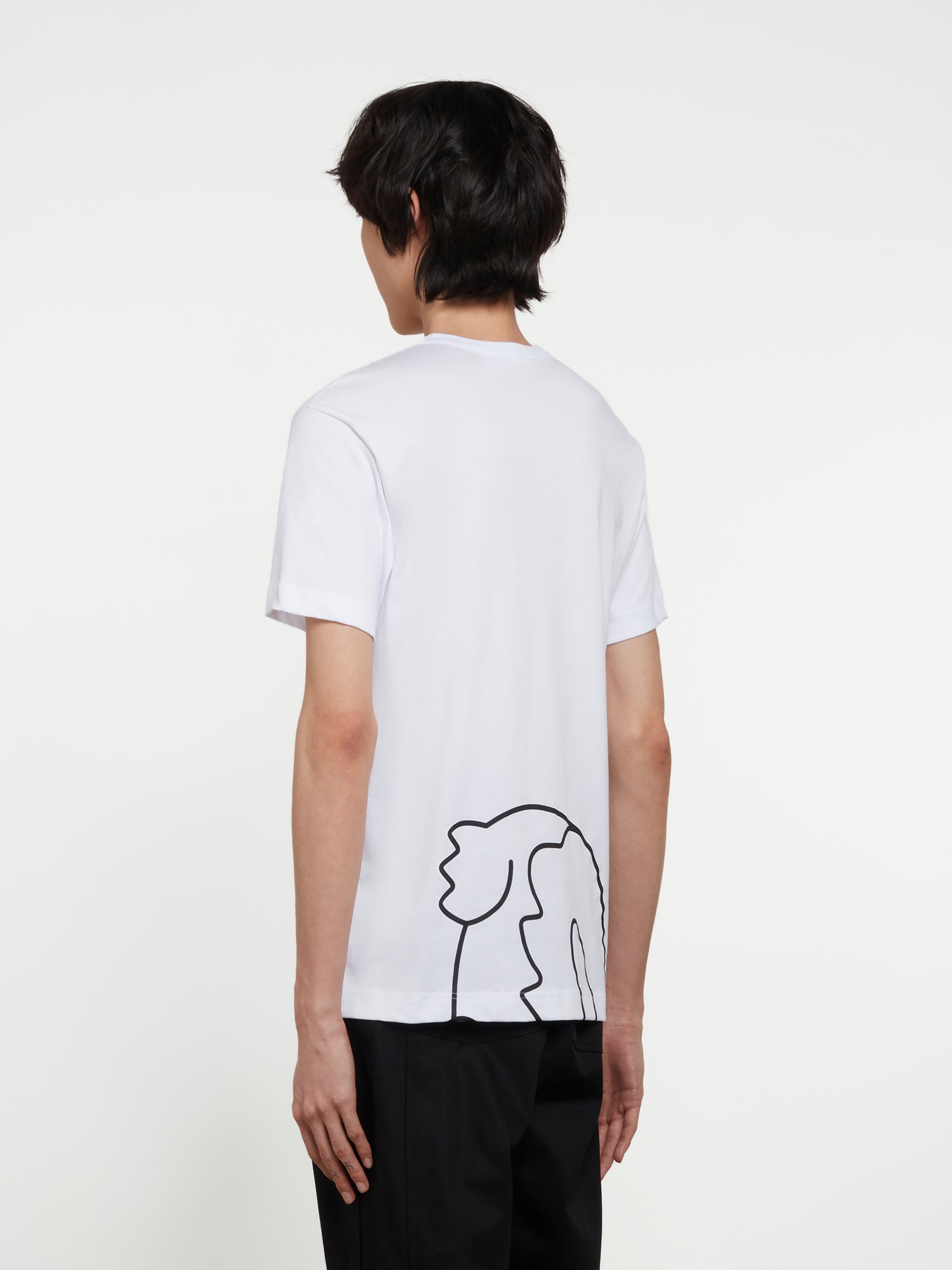 CDG Shirt - Lacoste Men’s Printed T-Shirt - (White) view 3