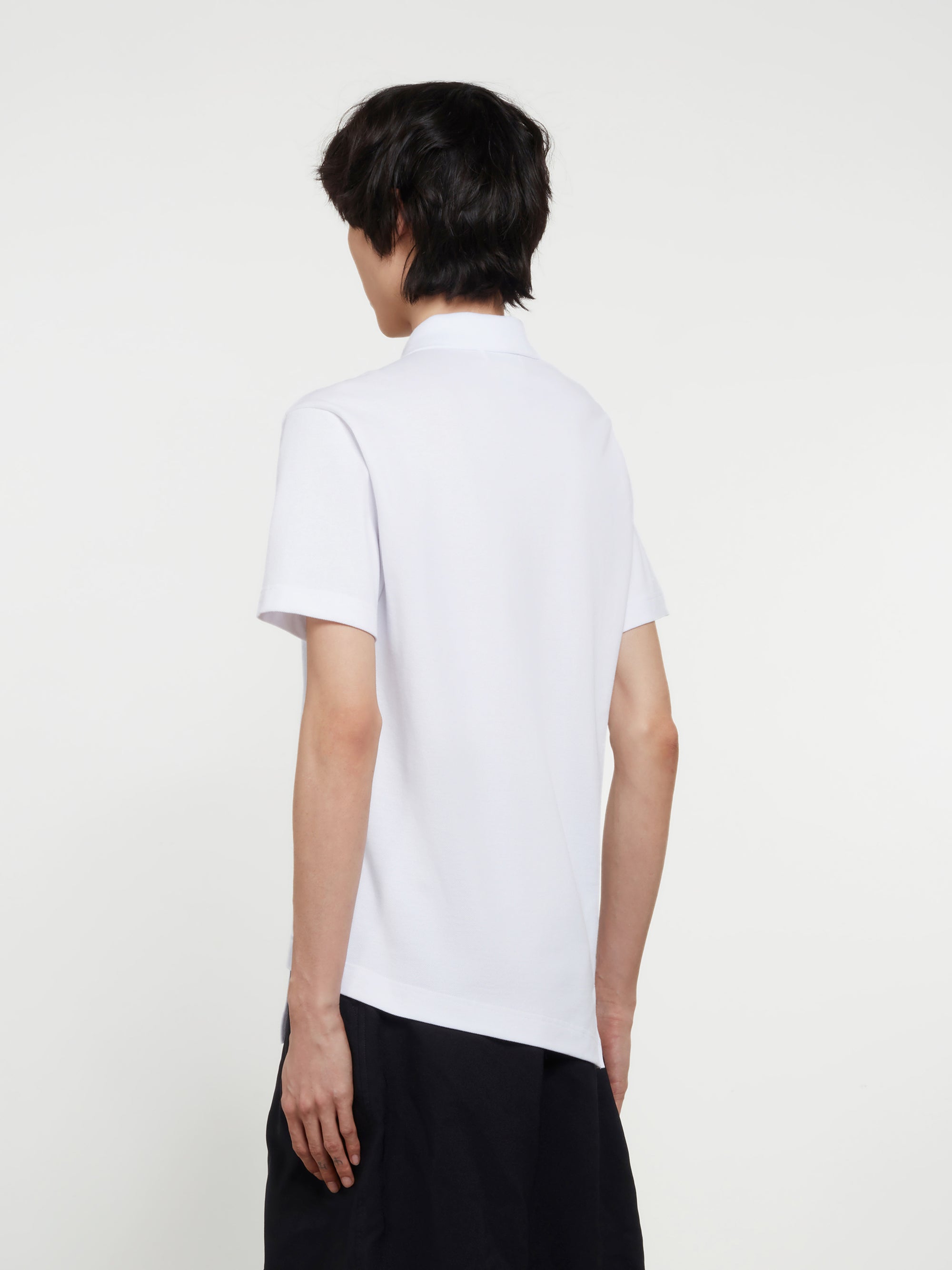 CDG Shirt - Lacoste Men's Asymmetric Polo Shirt - (White) view 3