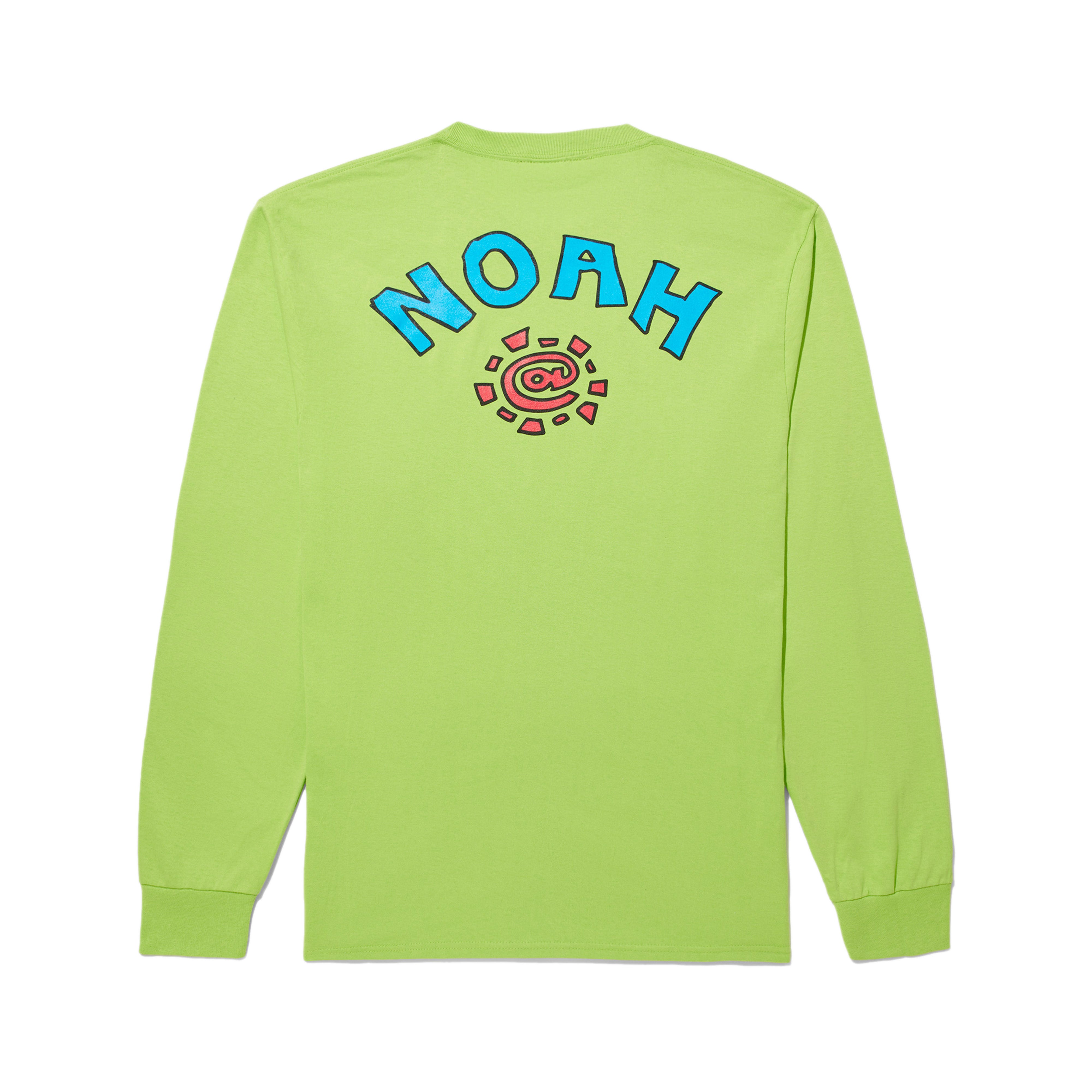 Noah - Always Do What You Should Do Logo Long Sleeve Tee - (Lime)