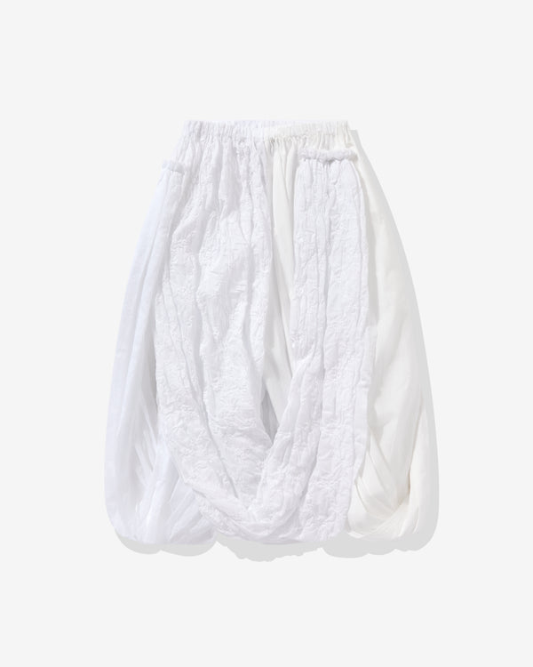 Tao - Women's Voluminous Wide Skirt - (White)