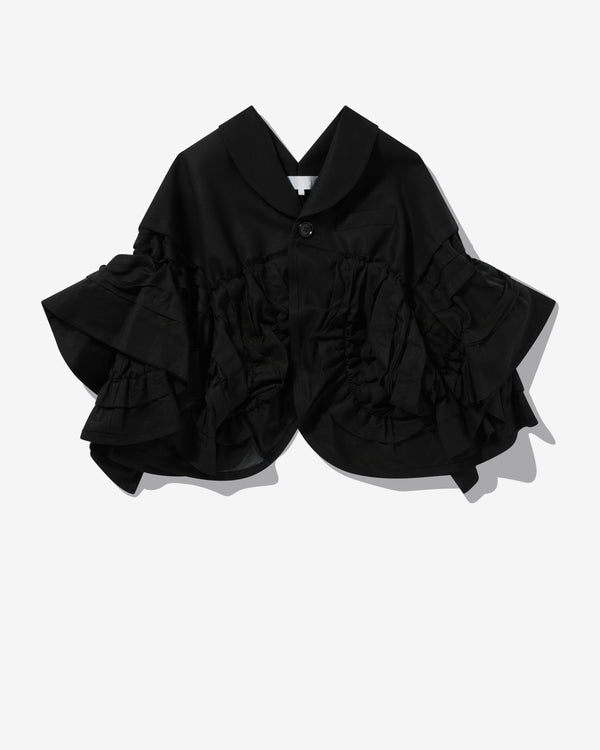 Tao - Women's Ruffled Jacket - (Black)