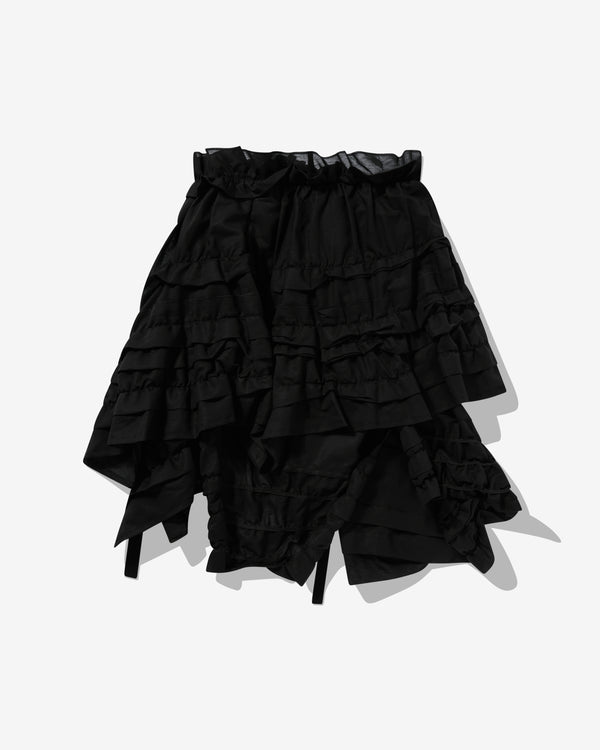 Tao - Women's Ruffled Bow Skirt - (Black)
