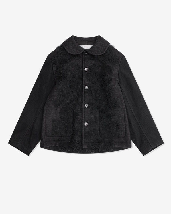 Tao - Women's Needle Lace Embroidered Jacket - (Black)