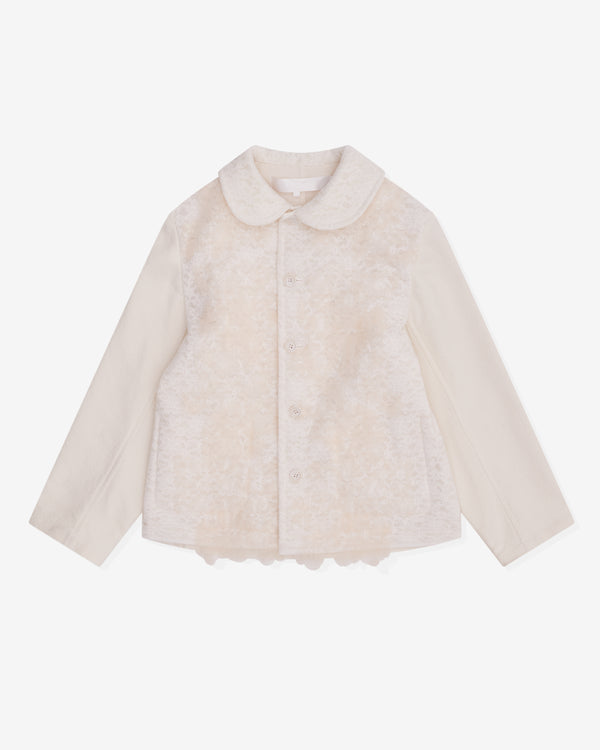 Tao - Women's Needle Lace Embroidered Jacket - (Natural)