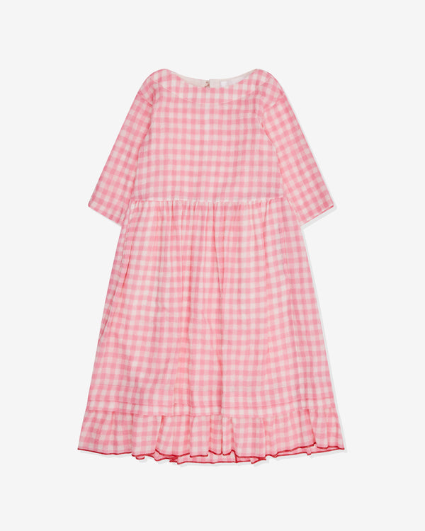 Tao - Women's Gingham Check Dress - (Pink)