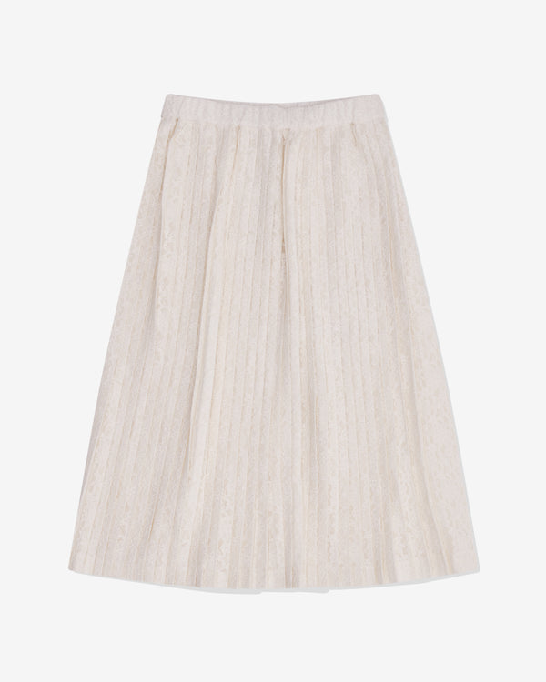 Tao - Women's Lace Embroidered Skirt - (Natural)