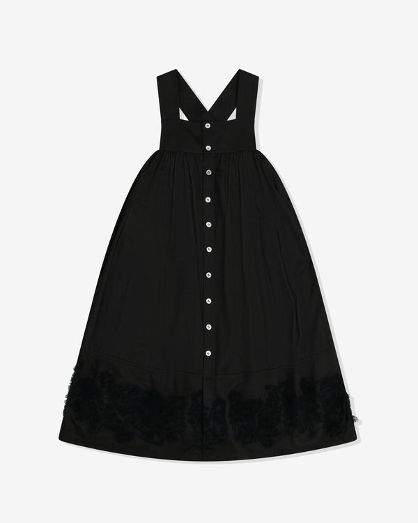 Tao - Women's Embroidered Pinafore - (Black)