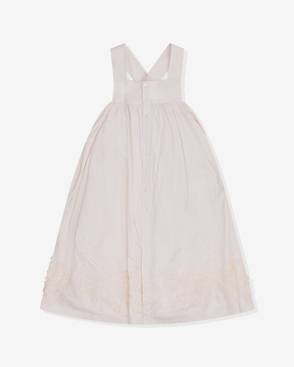 Tao - Women's Embroidered Pinafore - (Natural)