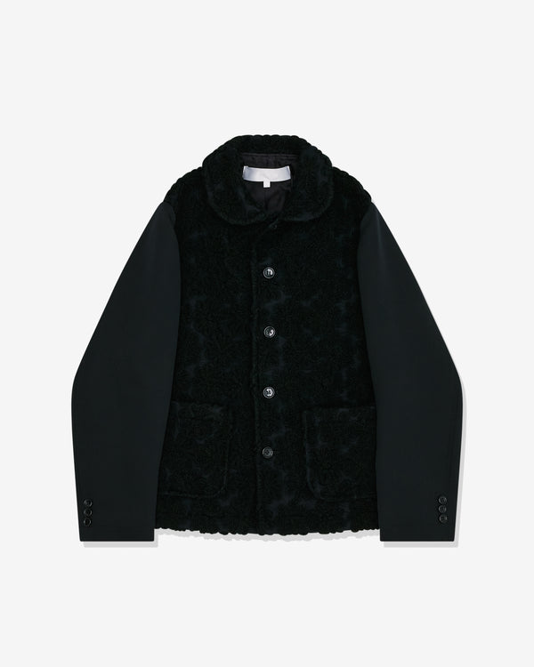 Tao - Women's Floral Embroidered Wool Jacket - (Black)