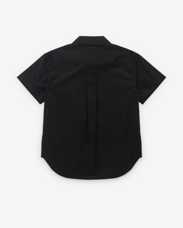 Tao - Women’s Short Sleeve Floral Applique Shirt - (Black)