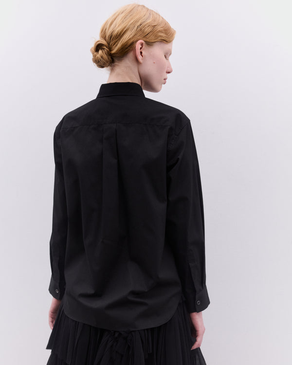 Tao - Women’s Floral Applique Shirt - (Black)