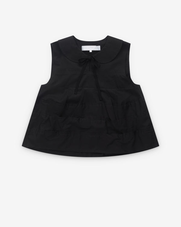 Tao - Women’s Cotton Tiered Top - (Black)