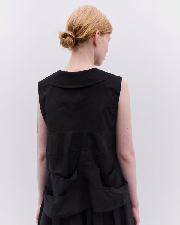 Tao - Women’s Cotton Tiered Top - (Black)