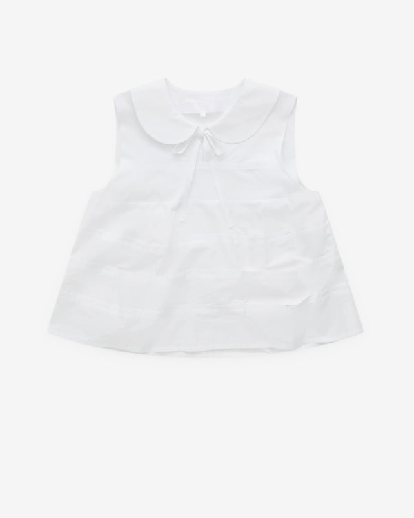 Tao - Women’s Cotton Tiered Top - (White)