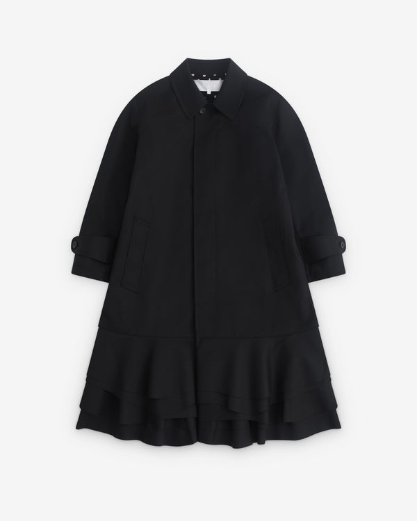 Tao - Women’s Ruffle Hem Coat - (Black)