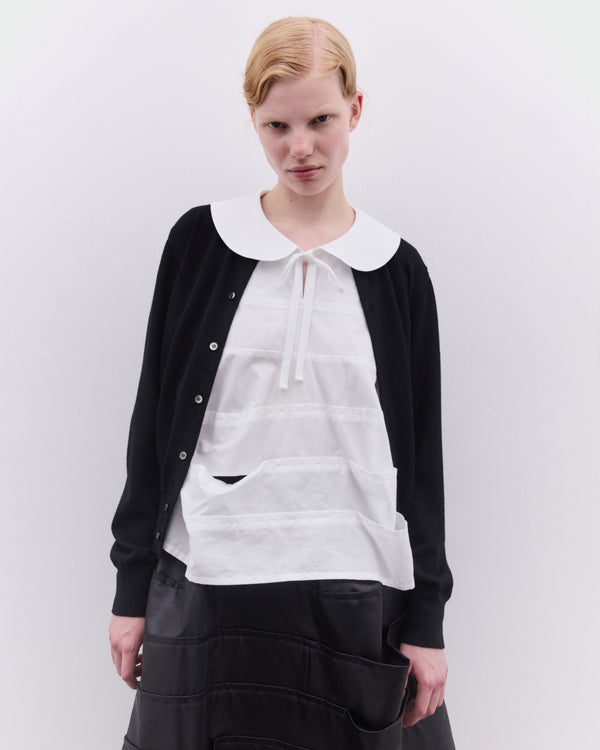 Tao - Women’s Round Neck Cardigan - (Black)