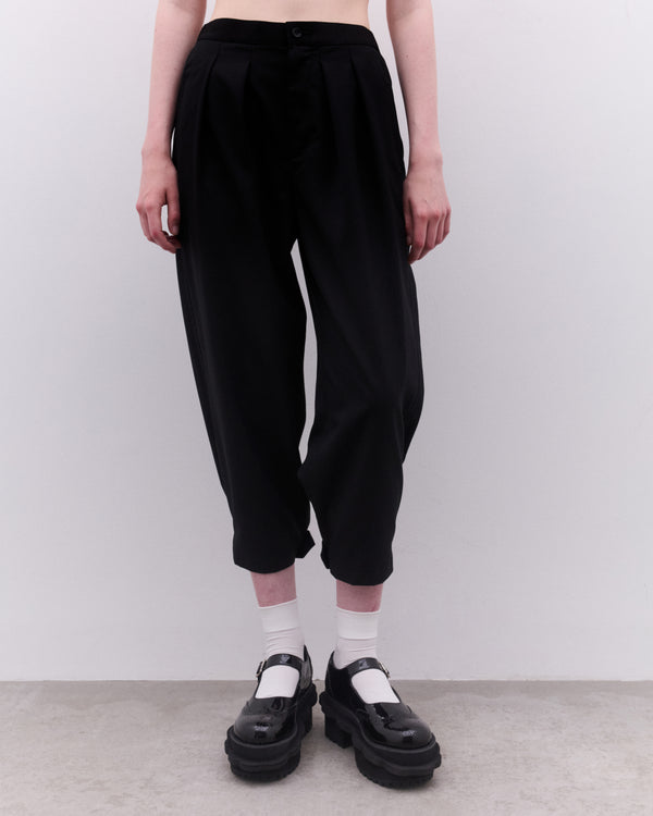 Tao - Women’s Cropped Wide Leg Trouser - (Black)