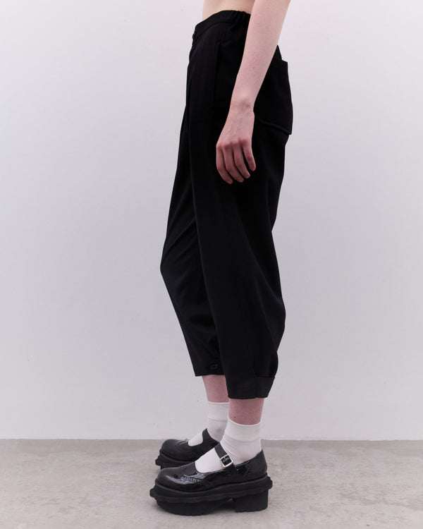 Tao - Women’s Cropped Wide Leg Trouser - (Black)