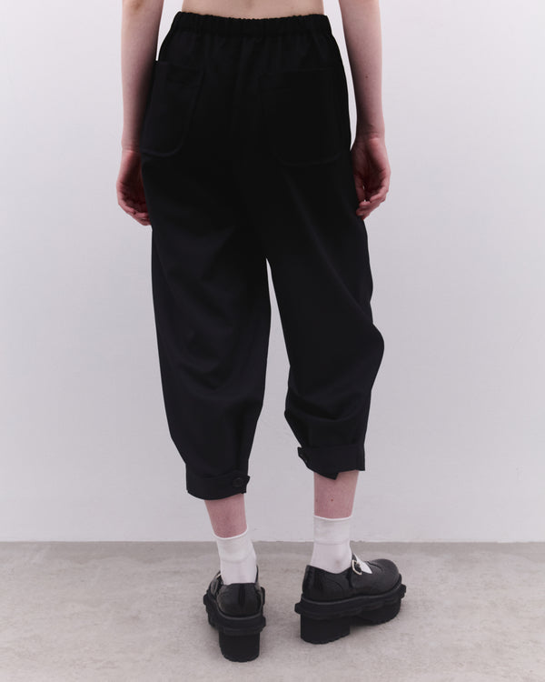 Tao - Women’s Cropped Wide Leg Trouser - (Black)