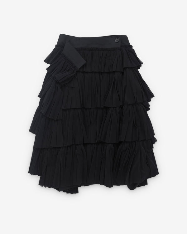 Tao - Women’s Tulle Ruffle Skirt - (Black)