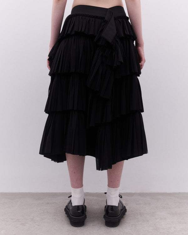 Tao - Women’s Tulle Ruffle Skirt - (Black)