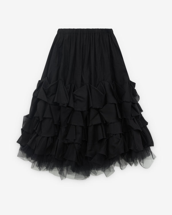 Tao - Women’s Gathered Tulle Skirt - (Black)