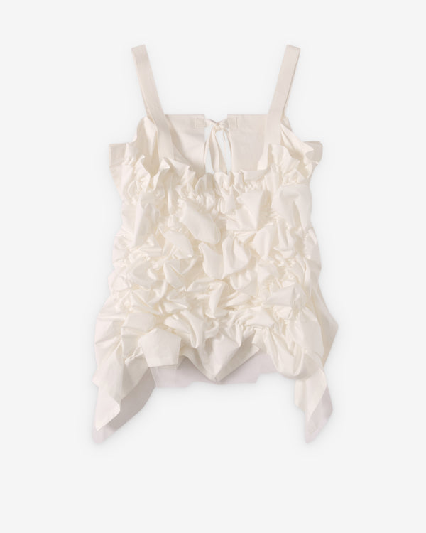 Tao - Women's Ruffle Corset Top - (White)
