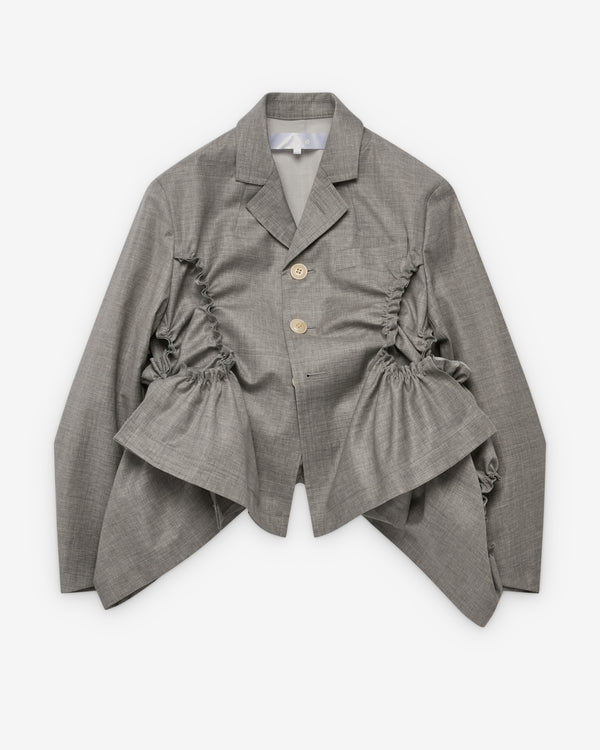 Tao - Women's Cropped Blazer - (Grey)