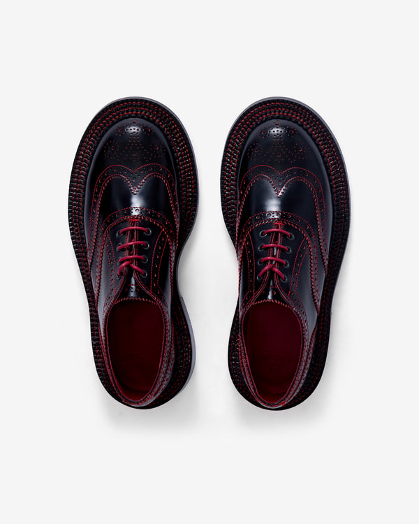 Noir Kei Ninomiya - Women's Derby Brogue Shoes - (Black/Red)