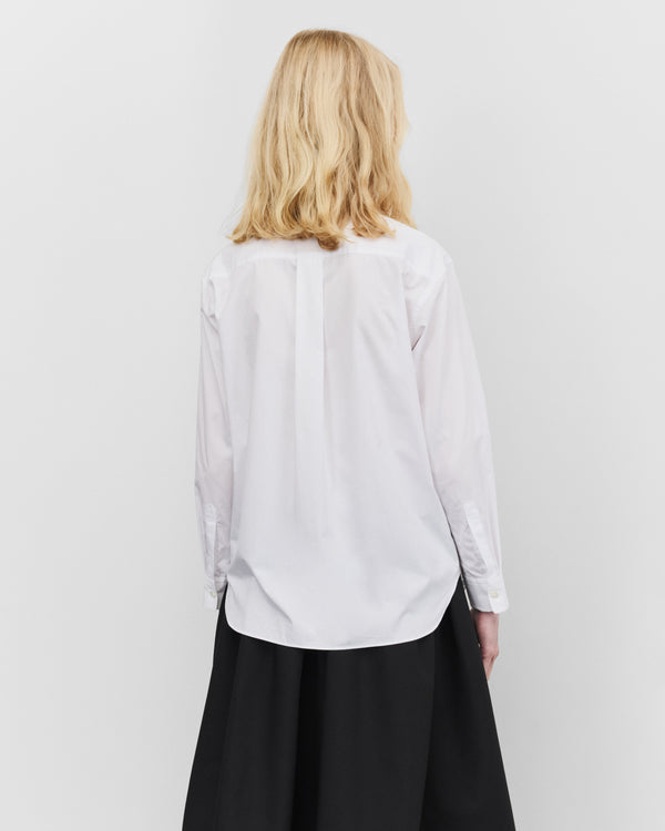 Tao - Women's Ruffle Button Down Shirt - (White)