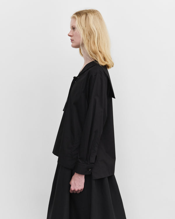 Tao - Women's Sailor Collar Shirt - (Black)