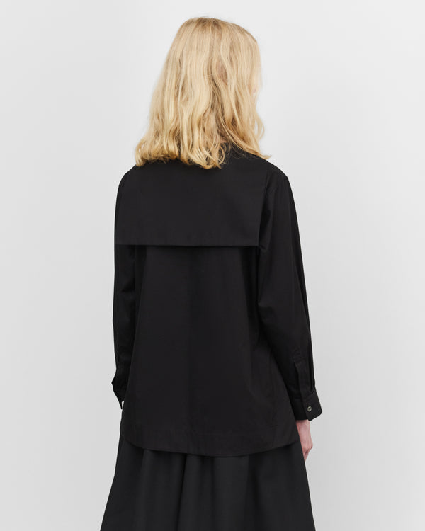 Tao - Women's Sailor Collar Shirt - (Black)