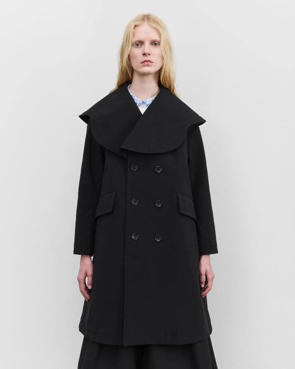 Tao - Women's Double Breasted Coat - (Black)